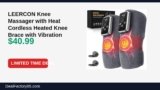 Amazon Deal: LEERCON Knee Massager with Heat Cordless Heated Knee Brace with Vibration — $40.99