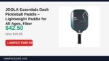 JOOLA Essentials Dash Pickleball Paddle – Lightweight Paddle for All Ages Just Dropped to $42.50 (15% Off)