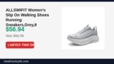ALLSWIFIT Women’s Slip On Walking Shoes Running Sneakers,Grey,8 Just Dropped to $56.94 (15% Off)
