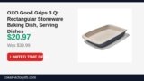 OXO Good Grips 3 Qt Rectangular Stoneware Baking Dish, Serving Dishes Just Dropped to $20.97 (48% Off)