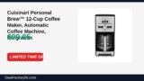 Amazon Deal: Cuisinart Personal Brew™ 12-Cup Coffee Maker, Automatic Coffee Machine — $99.95