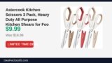 Astercook Kitchen Scissors 3 Pack, Heavy Duty All Purpose Kitchen Shears for Just Dropped to $9.99 (41% Off)