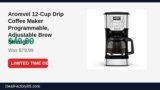 Aromvel 12-Cup Drip Coffee Maker Programmable, Adjustable Brew Strength Just Dropped to $49.99 (38% Off)