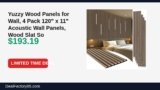 Amazon Deal: Yuzzy Wood Panels for Wall, 4 Pack 120″ x 11″ Acoustic Wall Panels, Wood Slat — $193.19