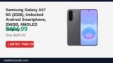 Samsung Galaxy A57 5G (2026), Unlocked Android Smartphone, 256GB, AMOLED Just Dropped to $484.99 (20% Off)
