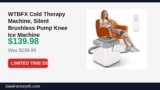 WTBFX Cold Therapy Machine, Silent Brushless Pump Knee Ice Machine Just Dropped to $139.98 (42% Off)