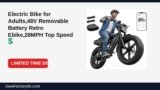 Amazon Deal: Electric Bike for Adults,48V Removable Battery Retro Ebike,28MPH Top Speed